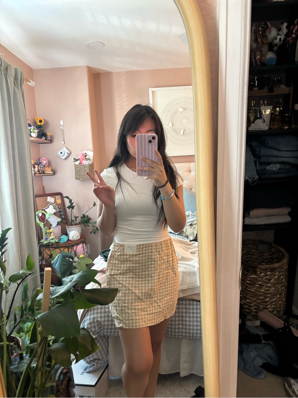 Abercrombie & Fitch Gingham Skort - Picture 3 of 3